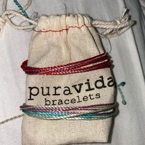 2 Pura Vida bracelets and bag